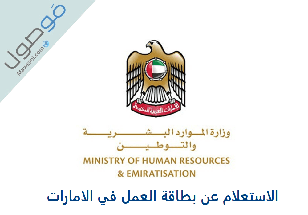 You are currently viewing الاستعلام عن بطاقة العمل في الامارات mohre.gov.ae 2023 الموارد البشرية