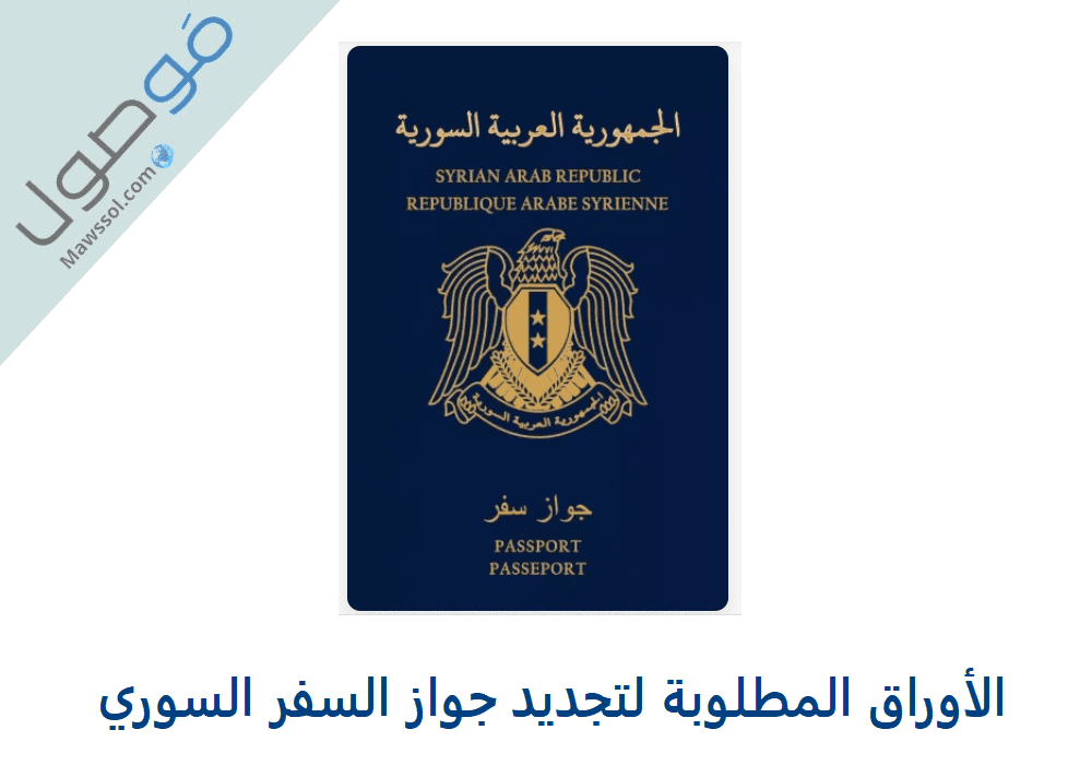You are currently viewing الأوراق المطلوبة لتجديد جواز السفر السوري